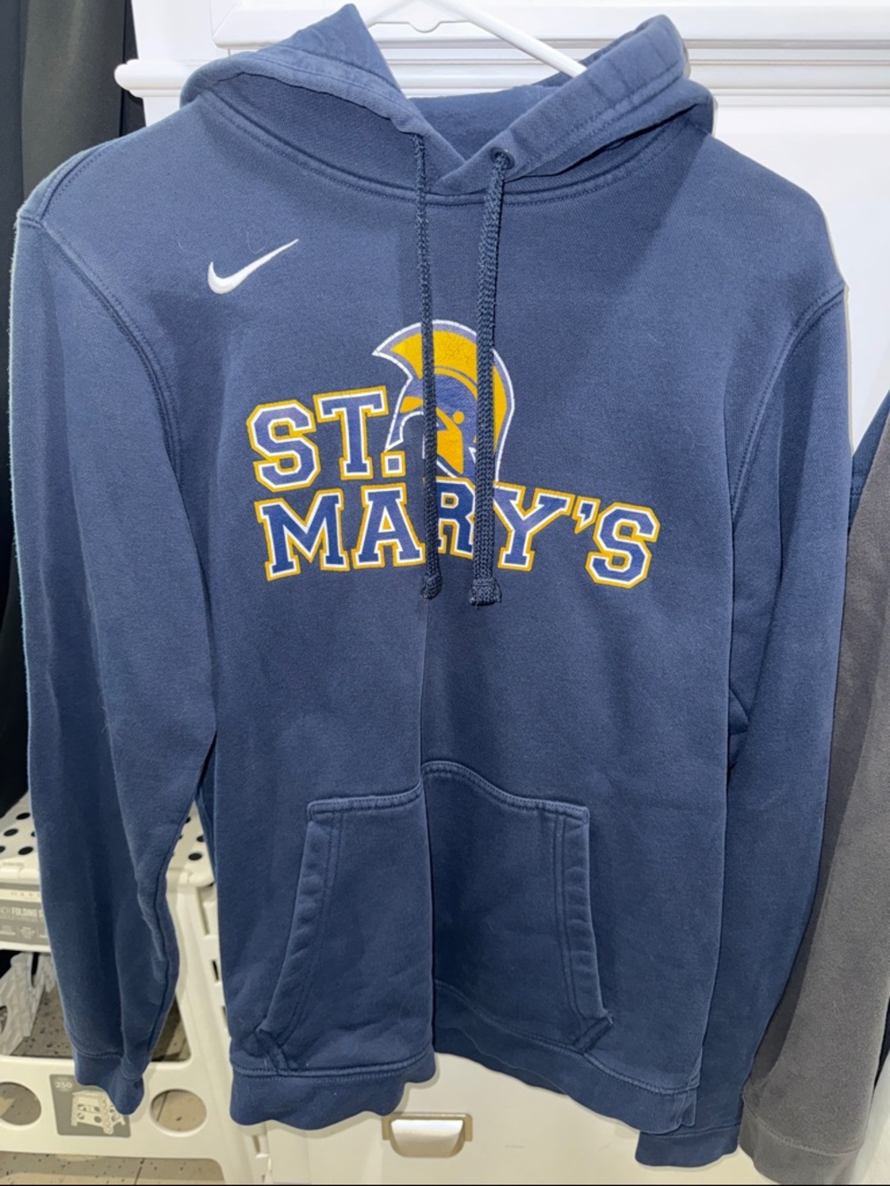 Nike Navy and Yellow St. Mary's Zip-Up Hoodie